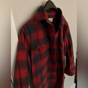 RedHead Red and Blue Plaid Casual Button Down Shirt